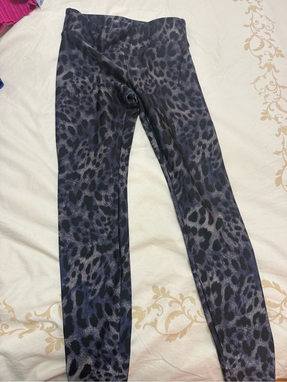 Koral Black & Dark Gray Leopard Print Leggings